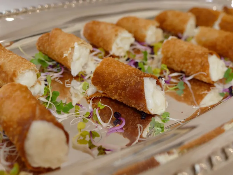 Cannoli de brandada de bacalao