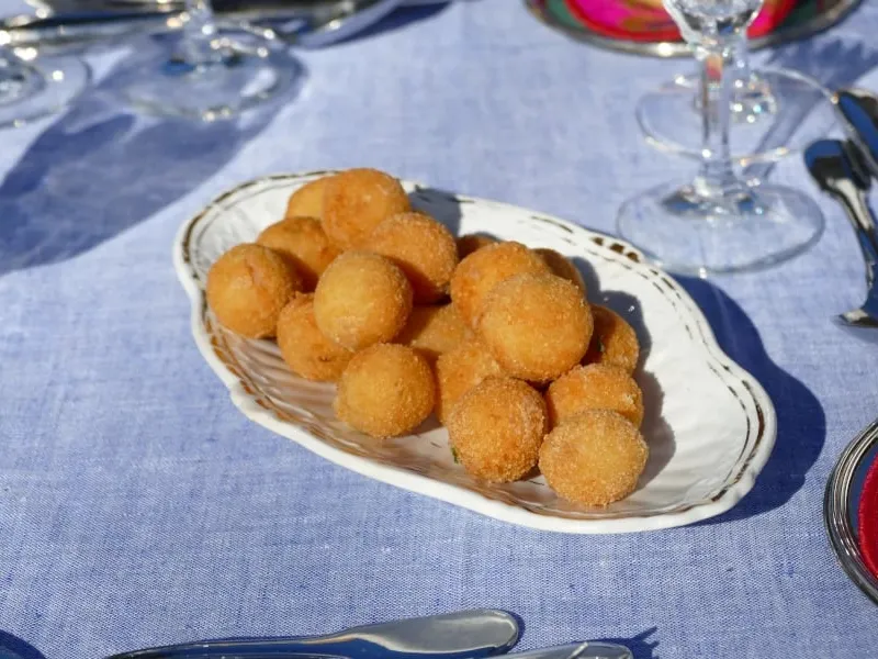 Mini croquetas de gambas al ajillo